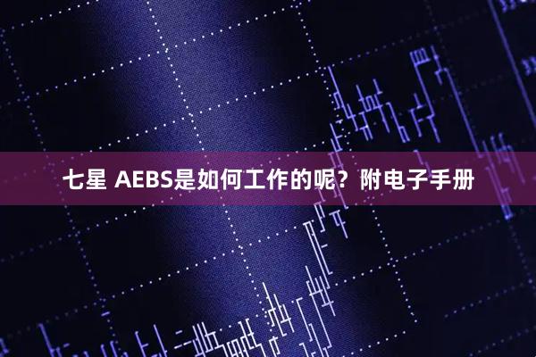 七星 AEBS是如何工作的呢？附电子手册